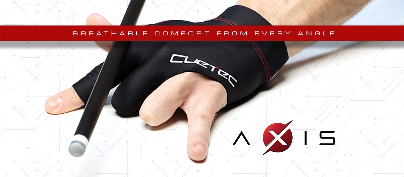 Cuetec Axis Billiard Glove - Fits Left Hand
