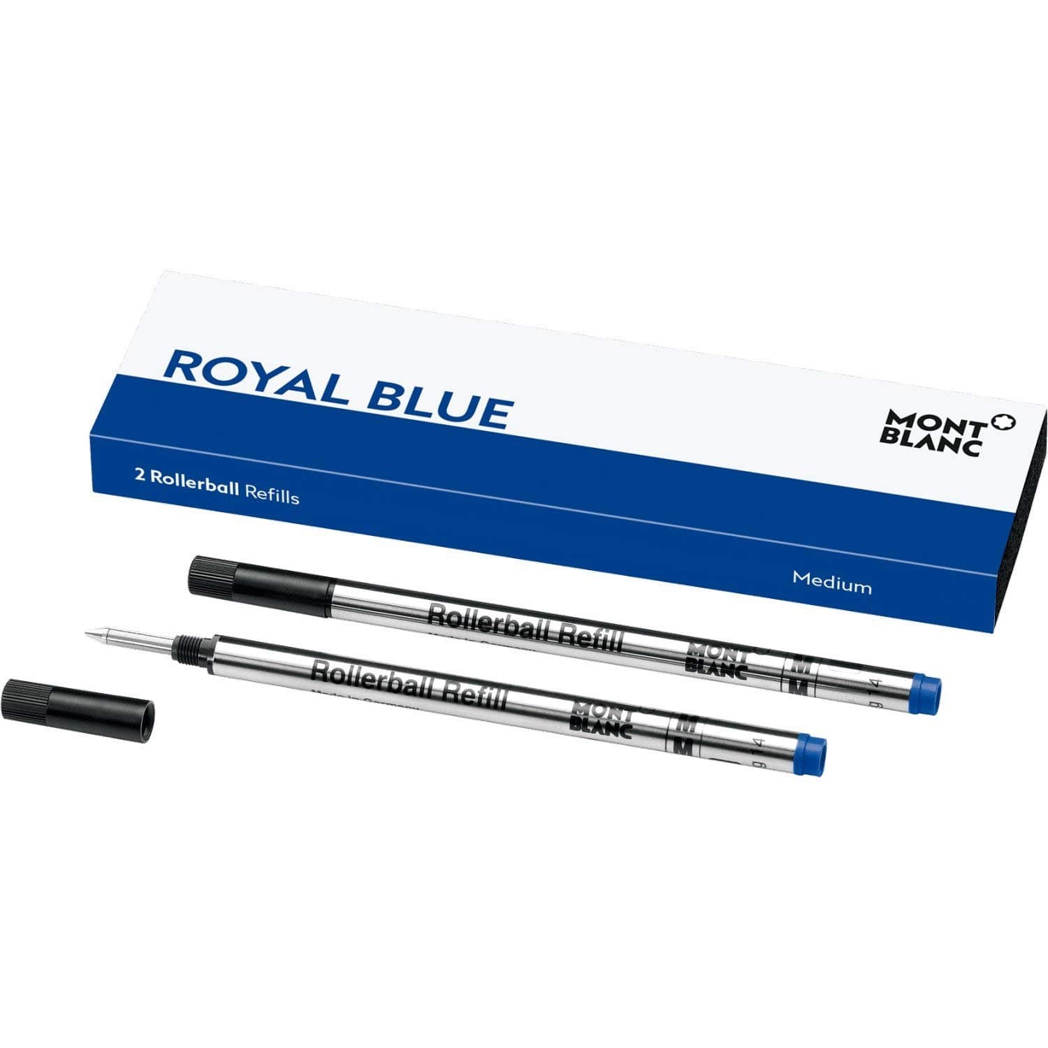 2 Rollerball Refills Royal Blue M (medium)