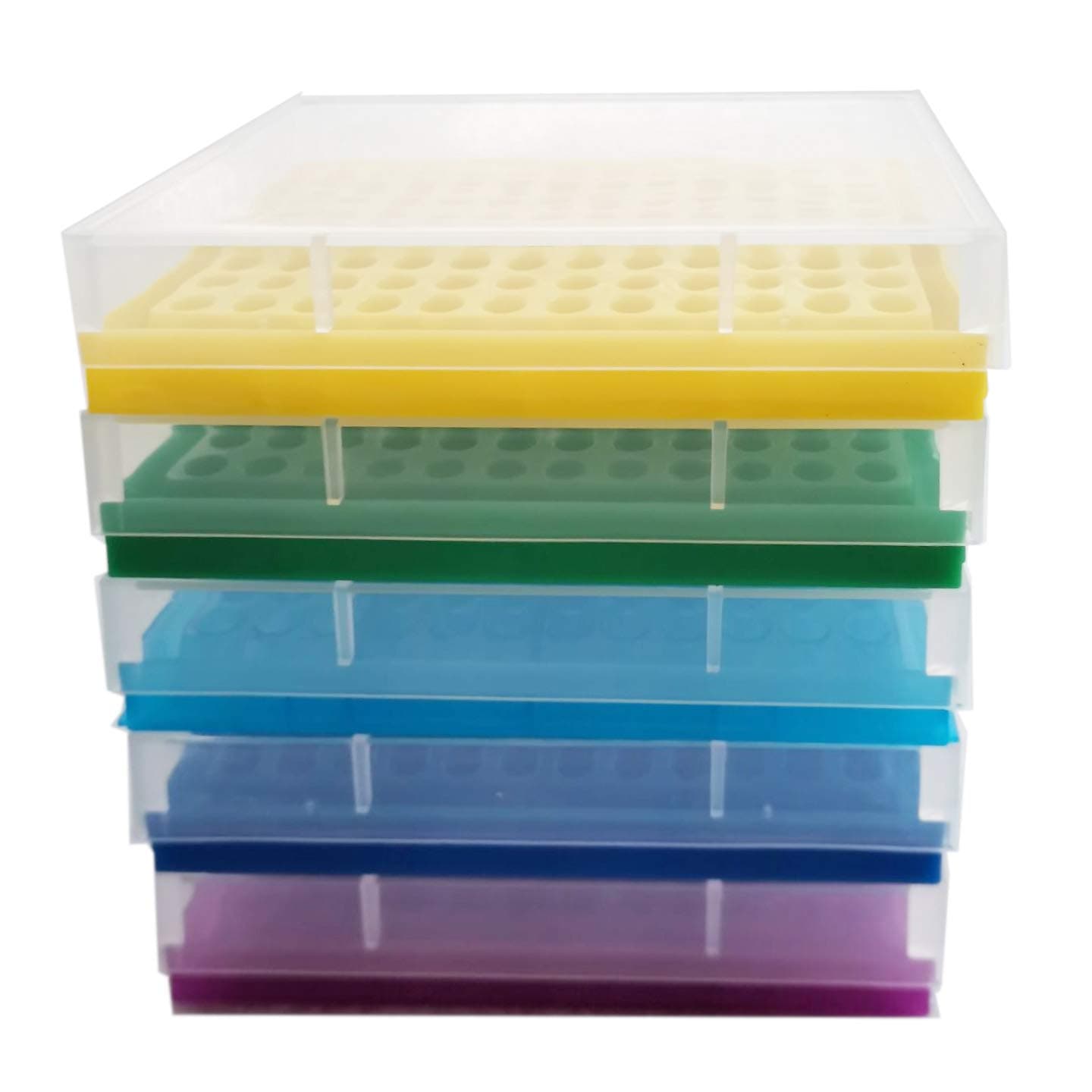 5 PCR test tube racks
