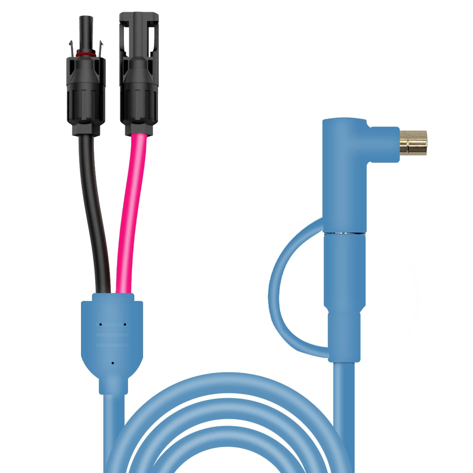 Solar Panel to DC 8mm Adapter Cable, Solar Connector to DC8mm ，DC 8mm Connector with DC8020 Converter for Portable Power Station GZ Yeti Jakery Solar Generator 12AWG+14AWG Heavy Duty