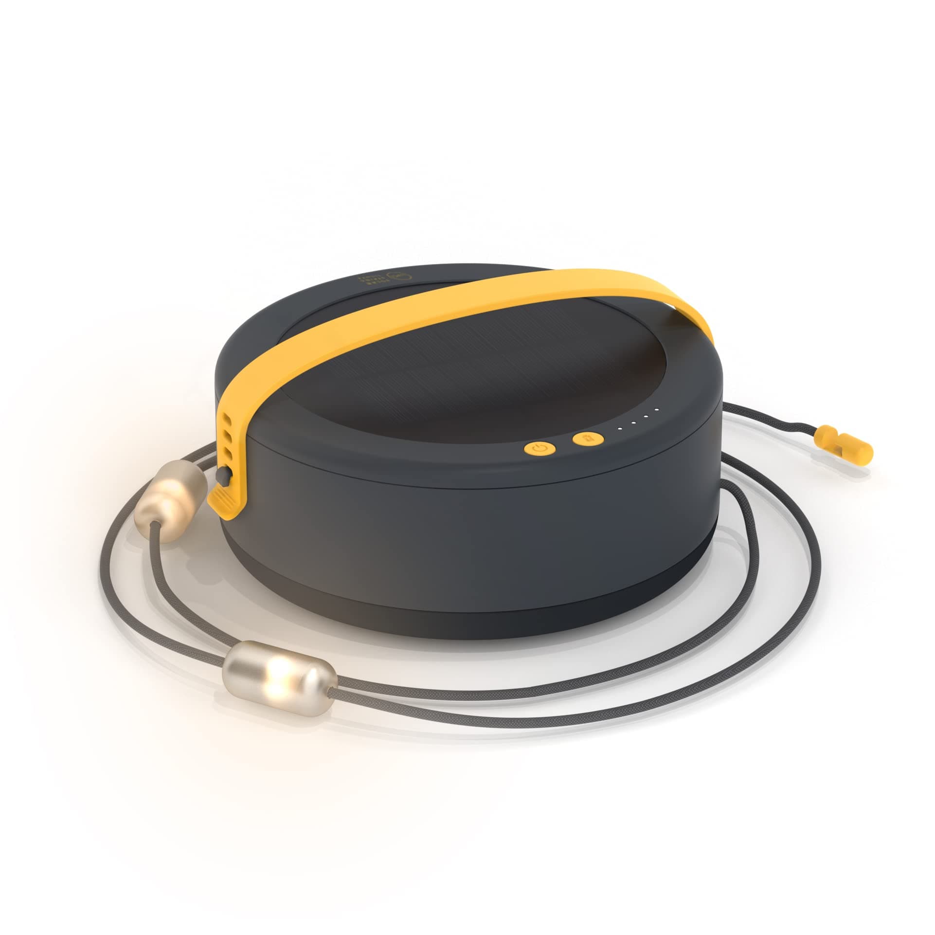 MPOWERD Luci Solar String Lights + Power Hub: White 44ft Rechargeable via Solar or USB-C, Removable 40' Cord, 140 Lumen LED, Lasts up to 40 Hours, Waterproof, Camping, Pool/Patio, Travel