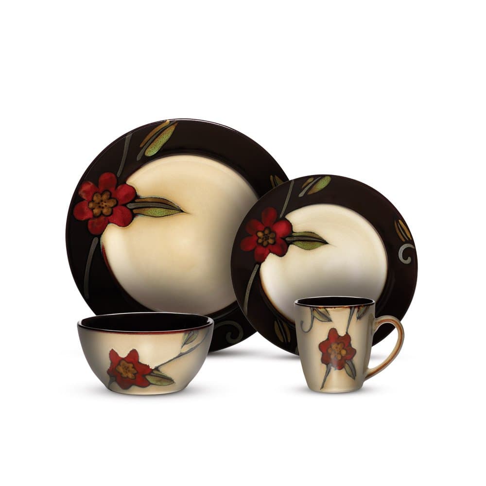 Gourmet Basics Blossom Vine Dinnerware Set (16 Piece)