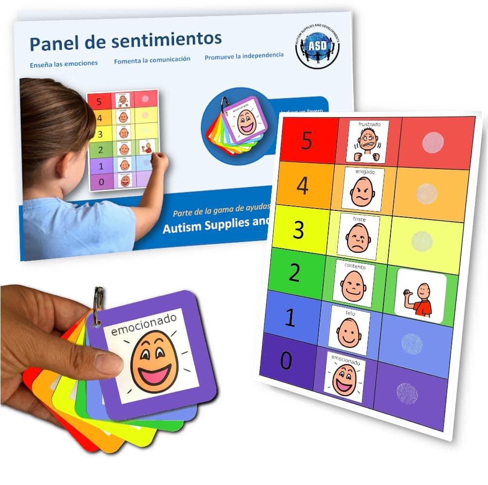 How do You Feel Feeling Chart –Nonverbal Communication Cards –Visual Schedule Kids –Special Education Classroom Must Have –Autism Learning (Spanish)