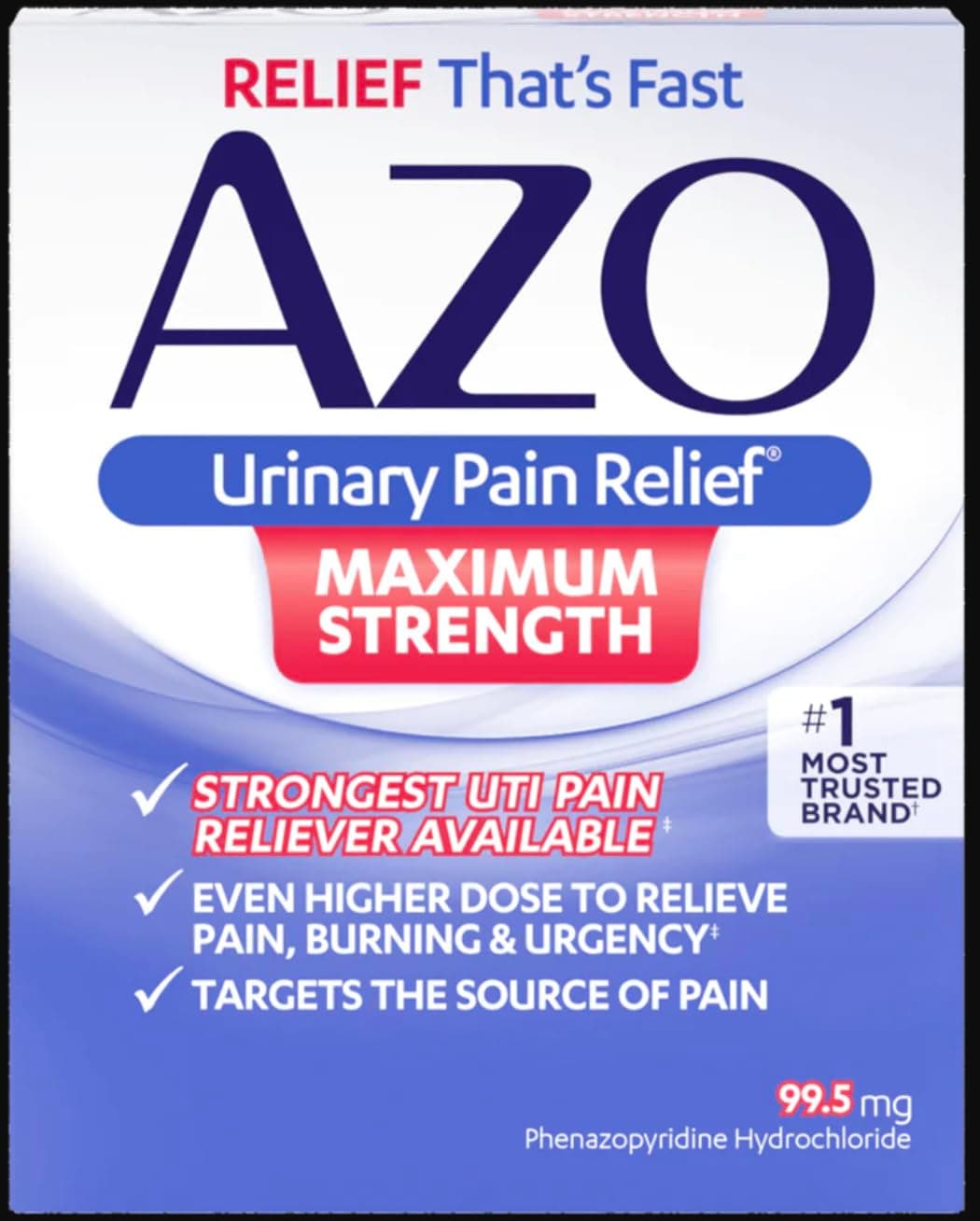 Urinary Pain Relief Max Strength 12 Count Tablets
