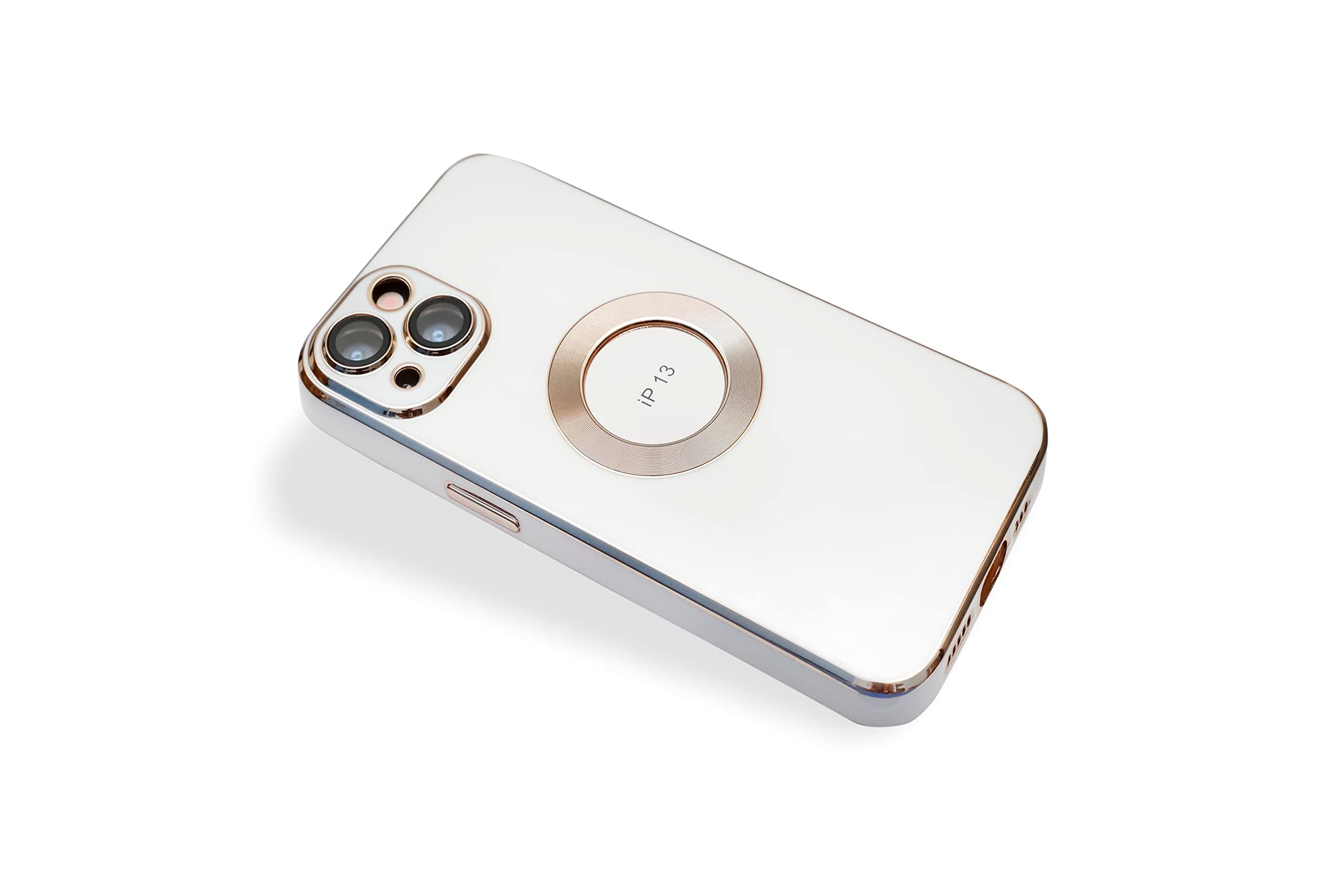 ERA World Protective Stylish Creative Case Compatible for I Phone 13 (White)