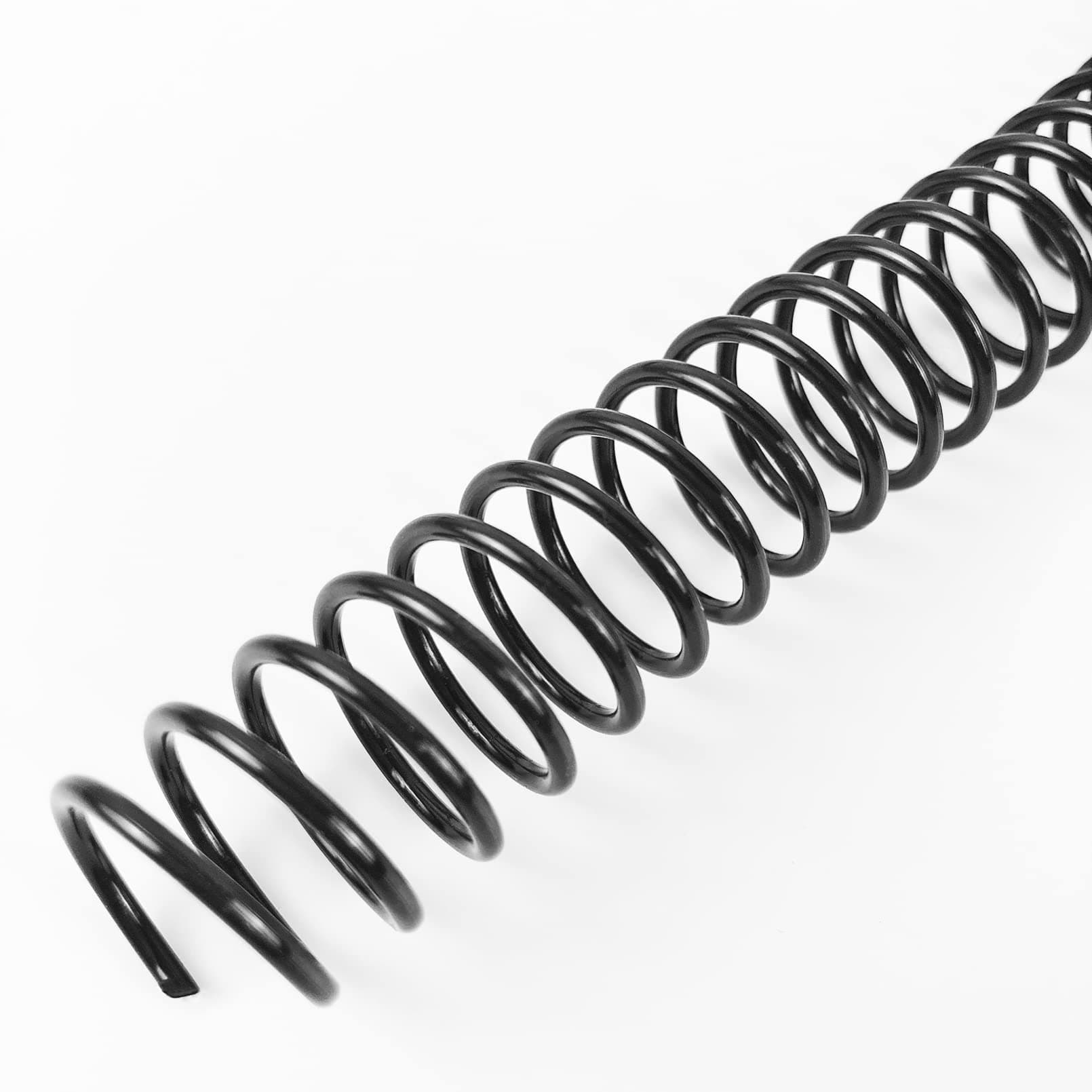 Binditek 100 Pack Plastic Spiral Binding Coils, 16mm(5/8"), 140 Sheet Capacity, 4:1 Pitch, Black, 48 Loops, for Letter Size, for Students and Coworkers