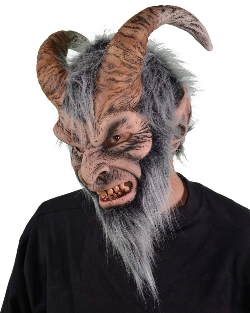 Zagone Studios Krampus Mask, Horned Devil Demon Monster Creature