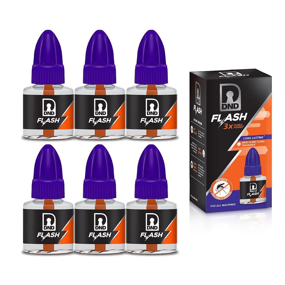 DNDFlash Mosquito Repellent Liquid Refill Pack of 6