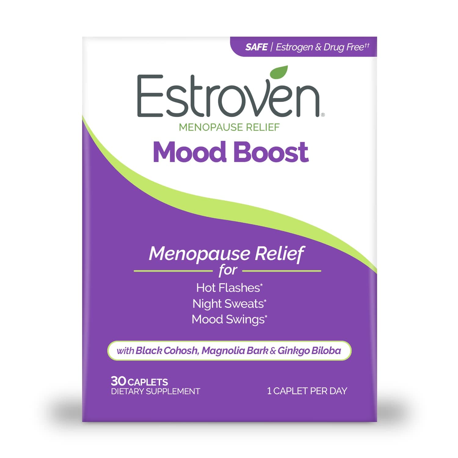 Estroven Mood Boost For Menopause Relief, 30 Count