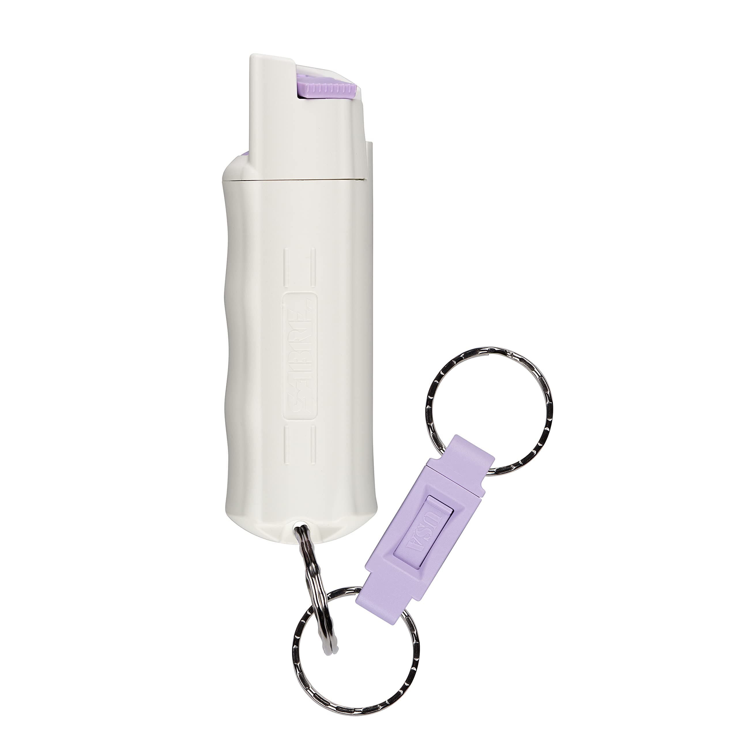 Pepper Spray - Quick Release Keychain for Easy Carry & Fast Access, Max Police Strength Self Defense OC Spray with UV Dye, 10 Sec. Spray Time, Finger Grip - Faster Aim, 0.54 fl oz,Secure Safety