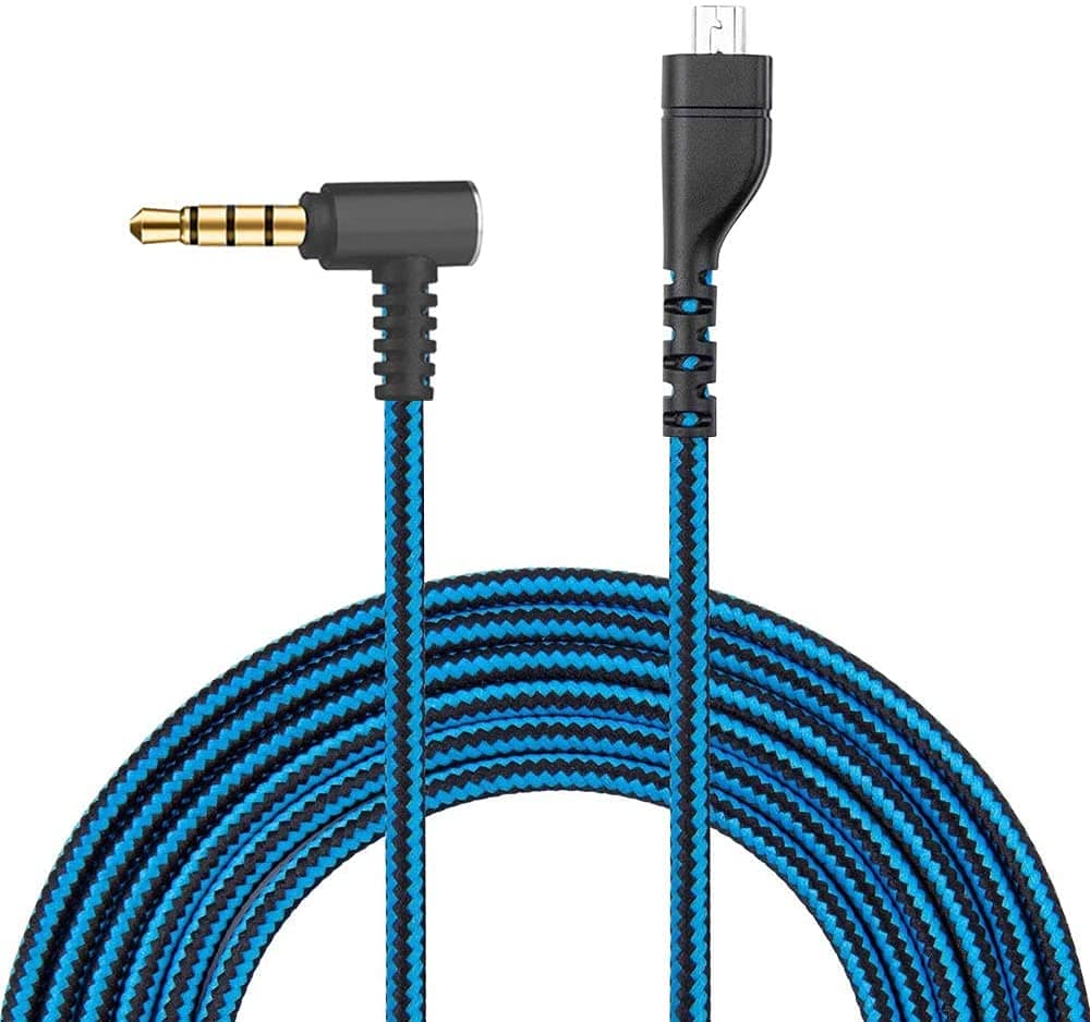 Vcddom Replacement Audio Cable for Arctis 3, Arctis 5, Arctis 7, Arctis Pro Wireless, Arctis Pro Gaming Headset 2m/6.5 Feet (Blue)