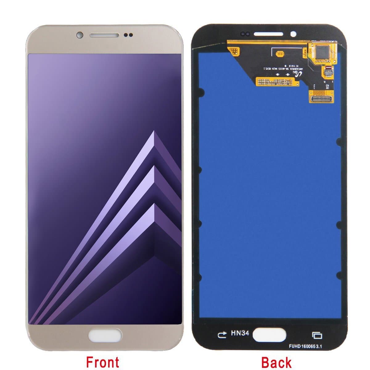 HJSDtech LCD Display Screen Touch Screen Digitizer Assembly Replacement for Samsung Galaxy A8/A8000 (Gold)