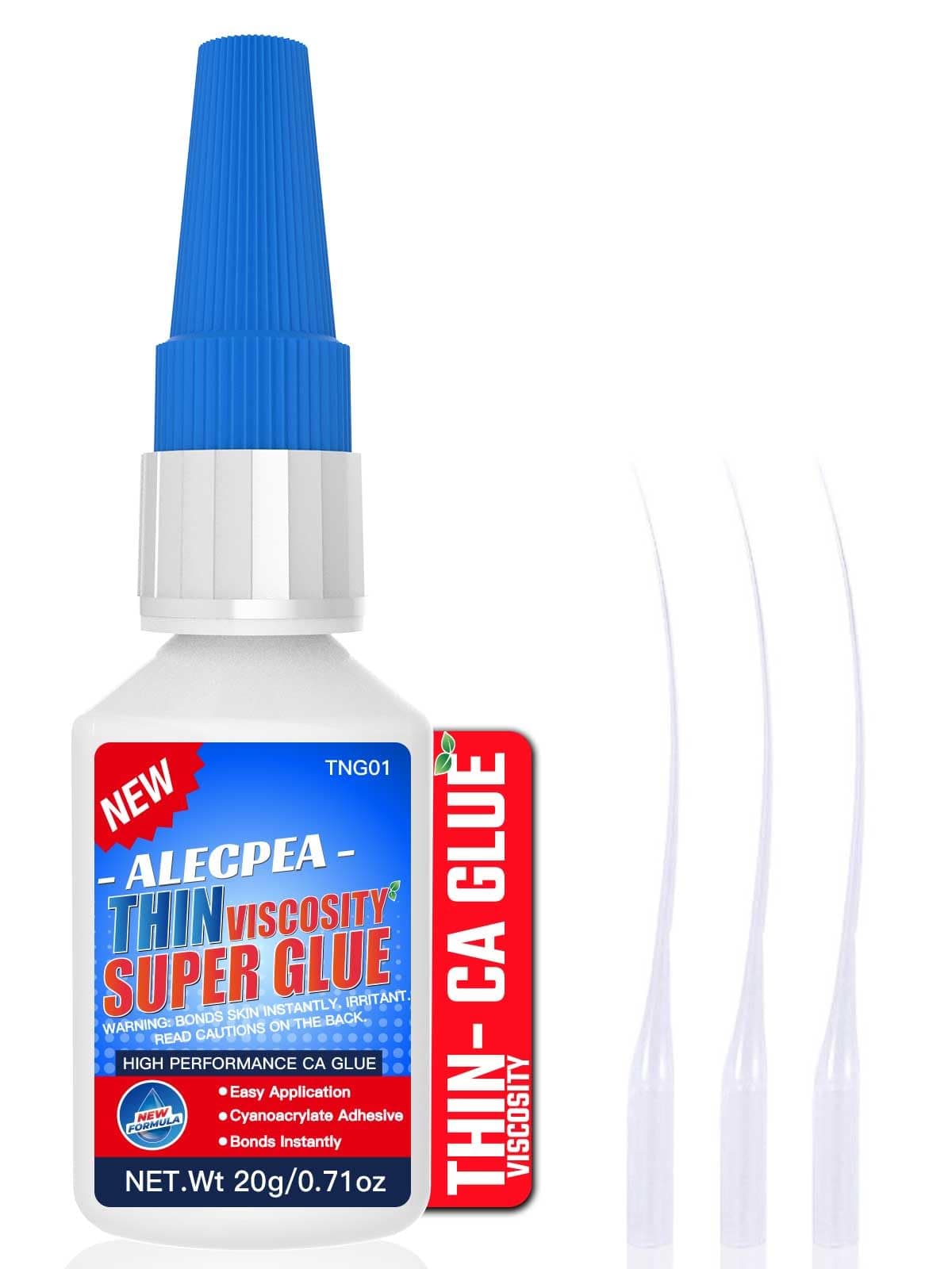 - 20g Thin CA Glue (2-3 CPS), 2-5 Second Cure Time - Ideal for Hobbies and Precision Work: Woodworking, Model Making (Cars, Airplanes), Pen Turning, Inlays, and Surface Stabilization