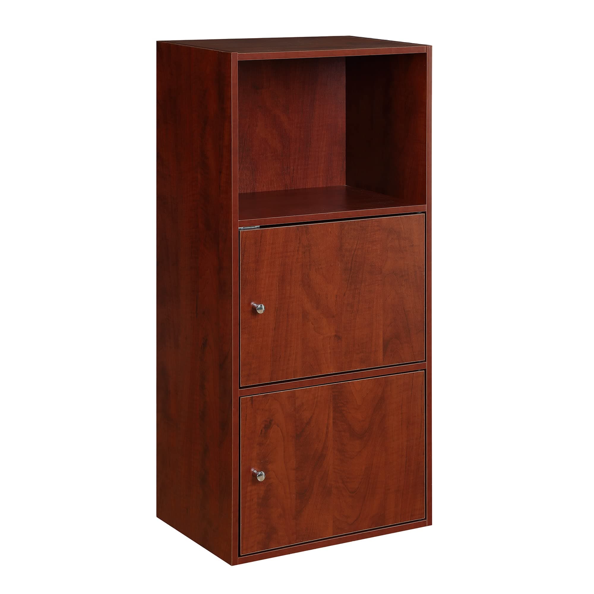 Convenience Concepts Xtra Storage 2 Door Cabinet with Shelf, Cherry