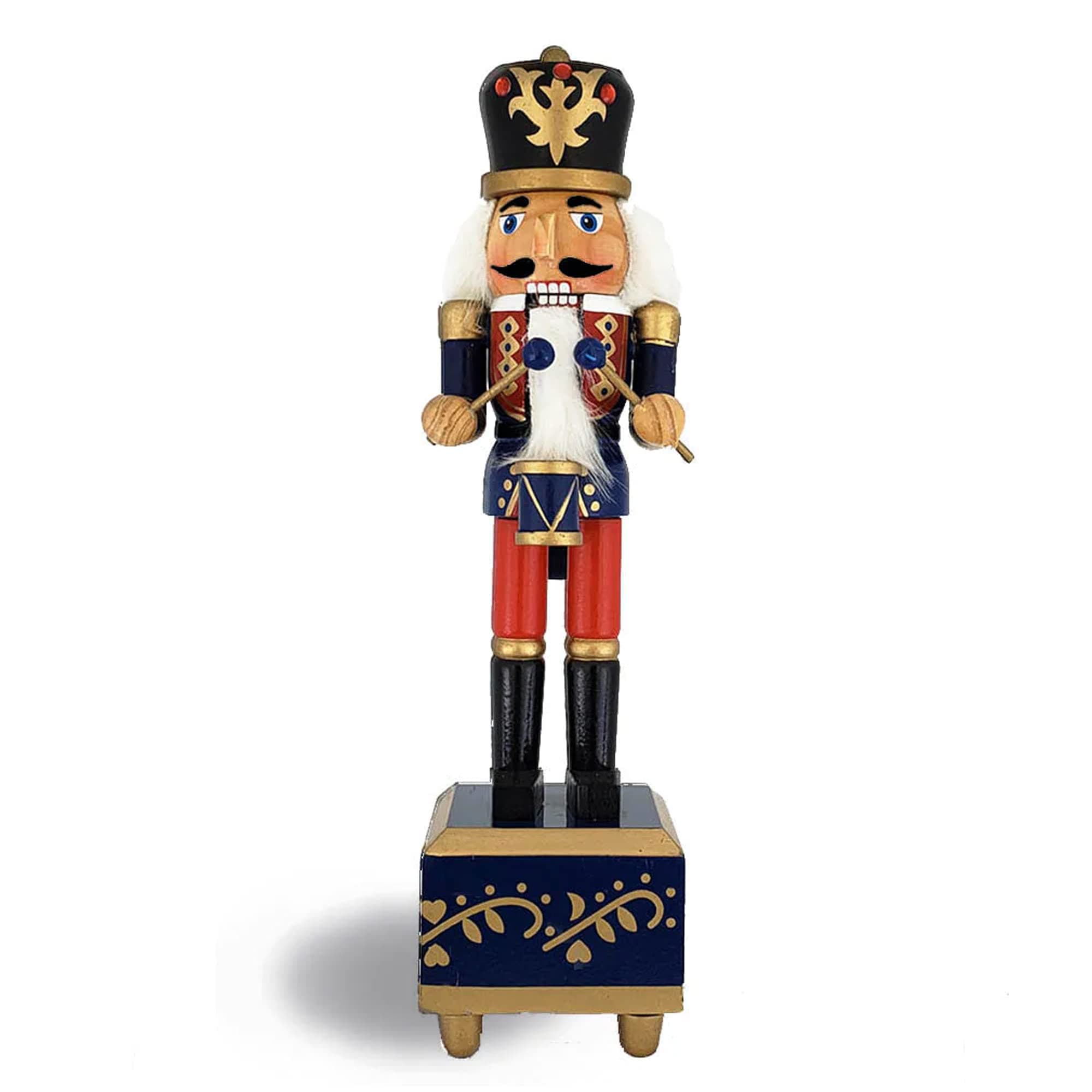 Nutcracker Ballet Gifts, Nutcracker Music Box Playing The Suite March, Christmas Ornaments, Wooden Figure Decoration with Traditional Uniform, Holiday Home Decor, Ideal Xmas Ornament, Large 12 Inches