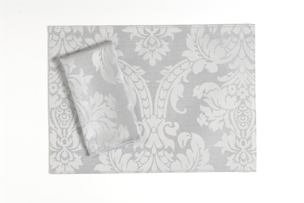 Trendex Home Designs Dunmore 4-Piece Rectangular Placemat Set, Metal