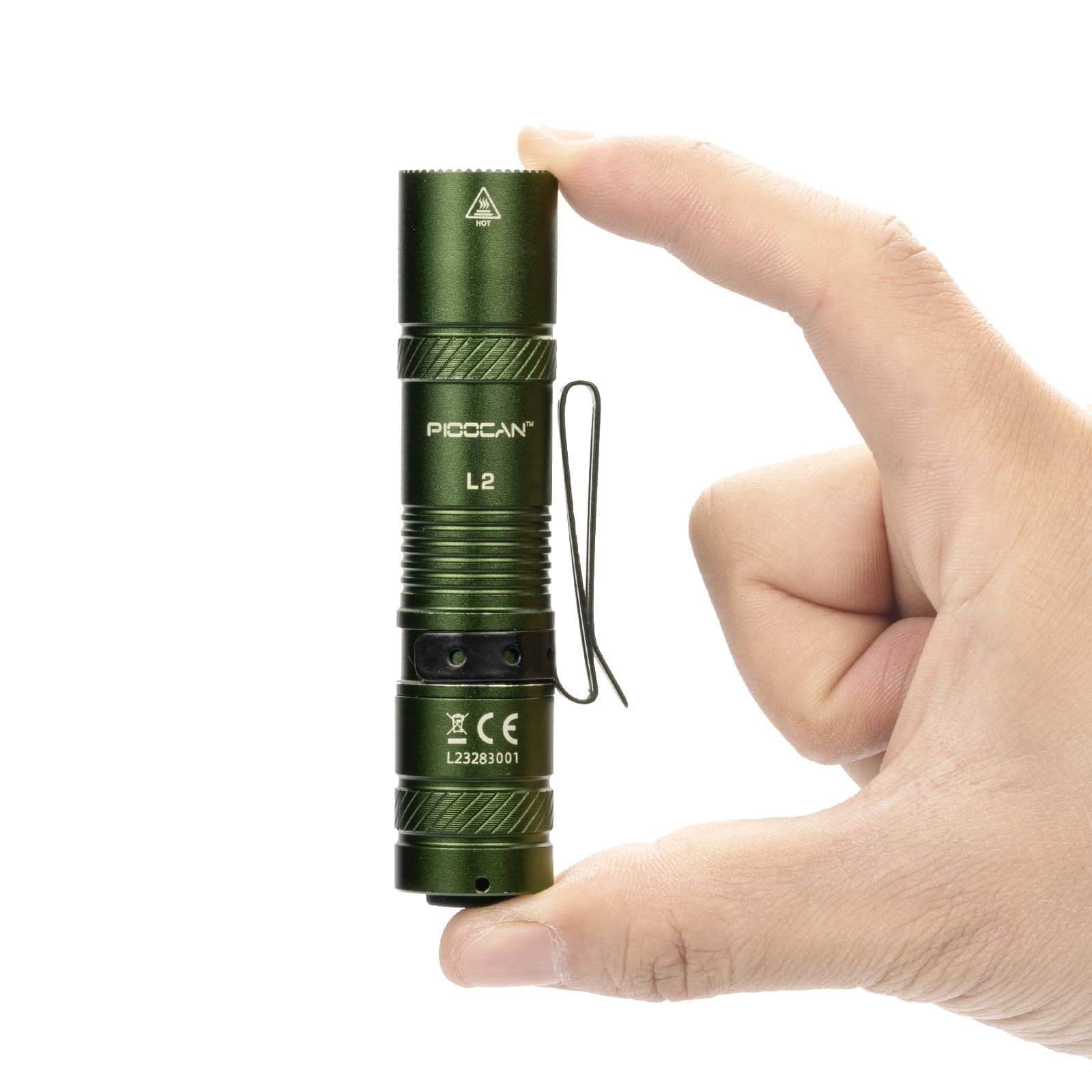 Rechargeable Flashlights 1200 Lumens EDC Flashlight, AA Pocket Flashlight High Lumens with Clip, Super Bright Small Flashlights, 4 Modes Flash Light for Camping, Home, and Emergencies (Green)
