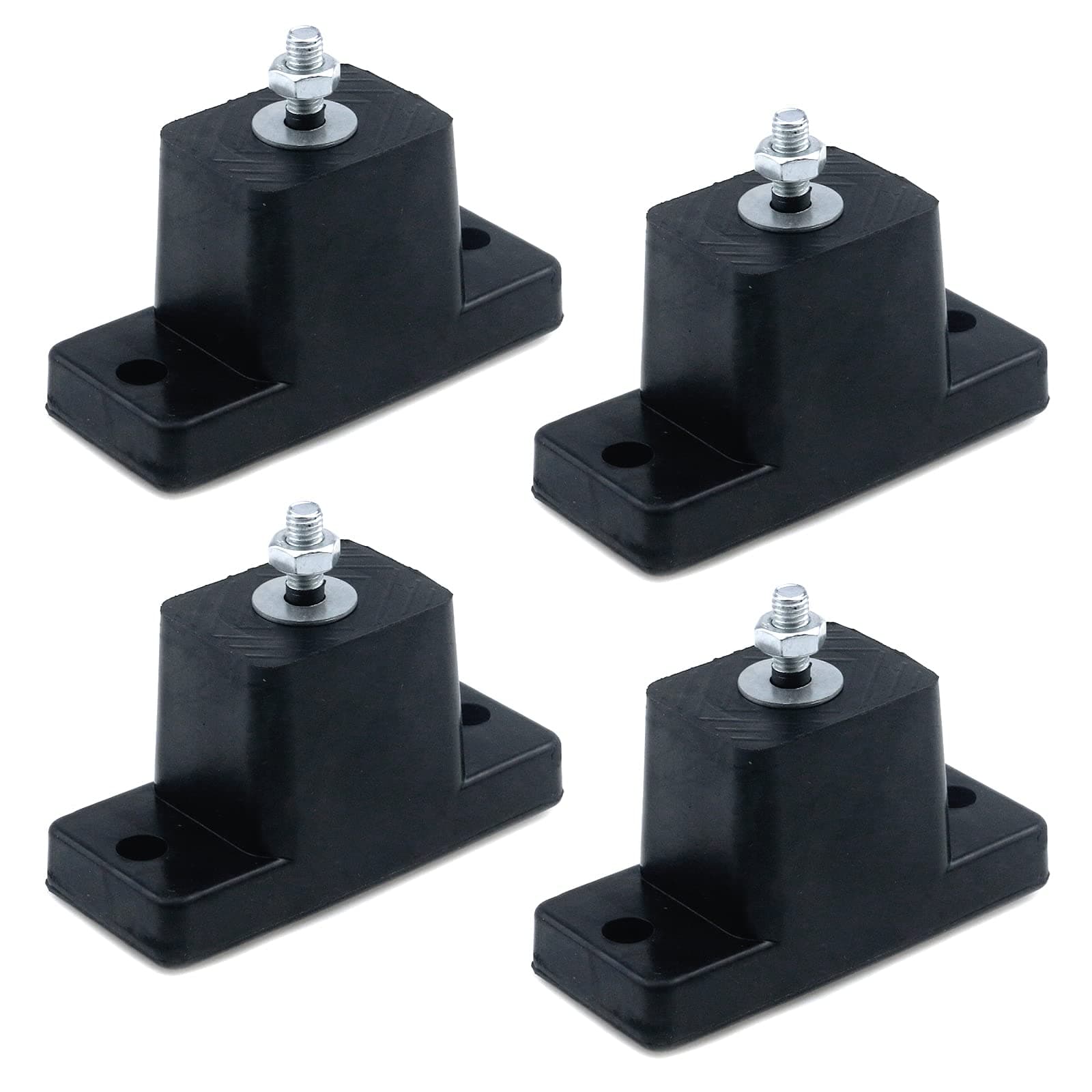 Quluxe Rubber Studs Shock Absorber Anit-Vibration Isolator Mounts for Mini Split Heat/Water Pumps, Air Compressors (Pack of 4)
