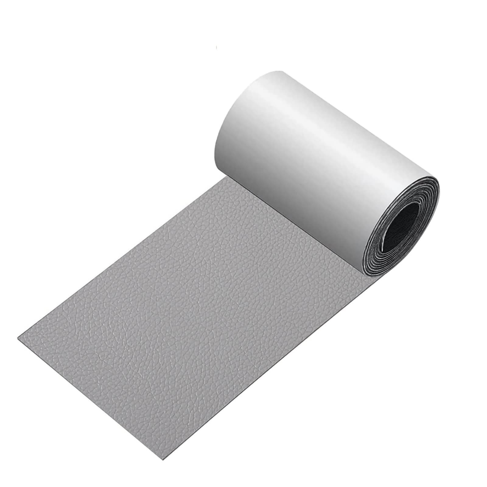 MAKINGTEC Leather Repair Tape, Patch Kit Light Gray 3 x 60 inch Leather Repair Patch Self Adhesive for Furniture, Couch, Sofa, Car Seats,Computer Chair, Vinyl Repair Kit