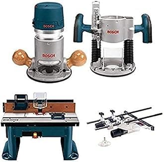 1617EVSPK 12 Amp 2-1/4-Horsepower Plunge and Fixed Base Variable Speed Router Kit with Benchtop Router Table and Deluxe Router Edge Guide