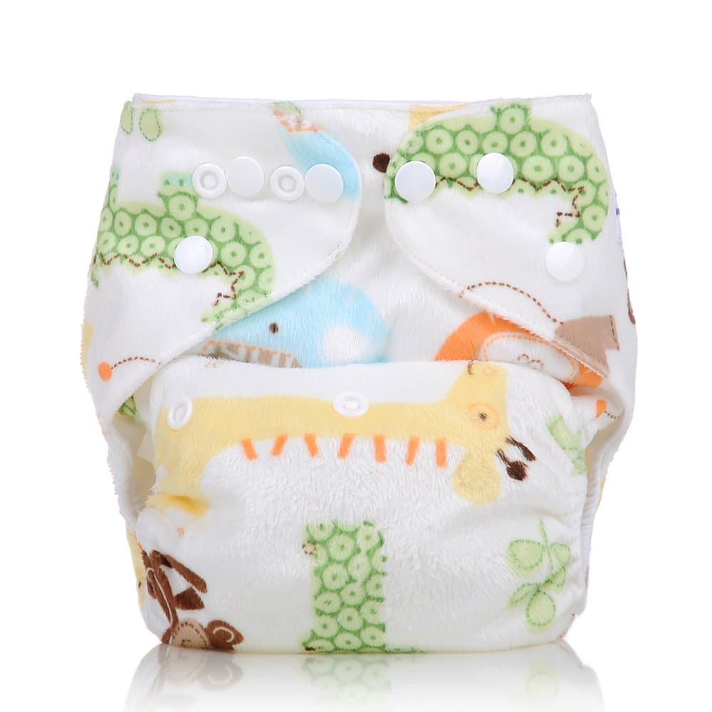 Breathable Adjustable Microfleece One Size Cloth Diapers, Yellow
