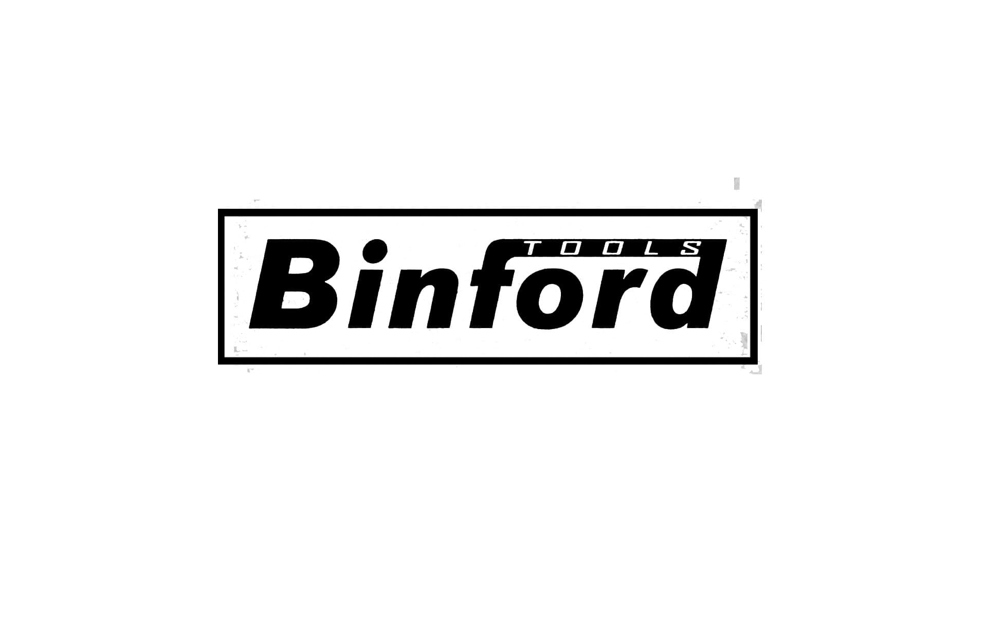 WHITE BINFORD TOOLS LOGO VINYL DECAL STICKER