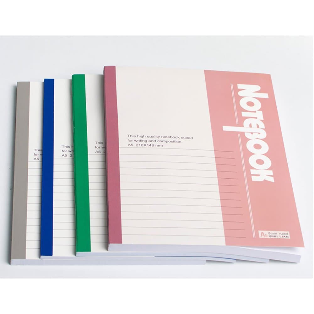 Travelers Notebooks-30 Sheets 4 Notebook Journals Lay Flat Binding A5 Size NoteBook Fabric Cover Office Product