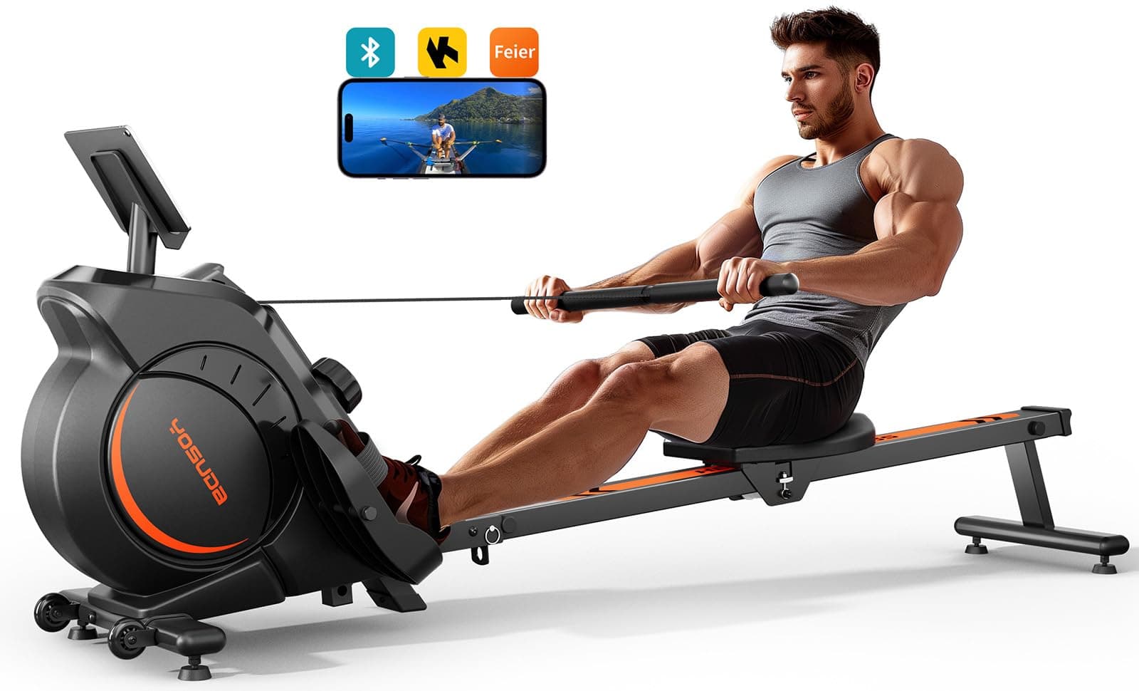 - YOSUDA Magnetic/Water Rowing Machine for Home - Rower Machine Use with Bluetooth, App Supported, Rowing Machine for Beginners to Athletes, Comfortable Seat Cushion