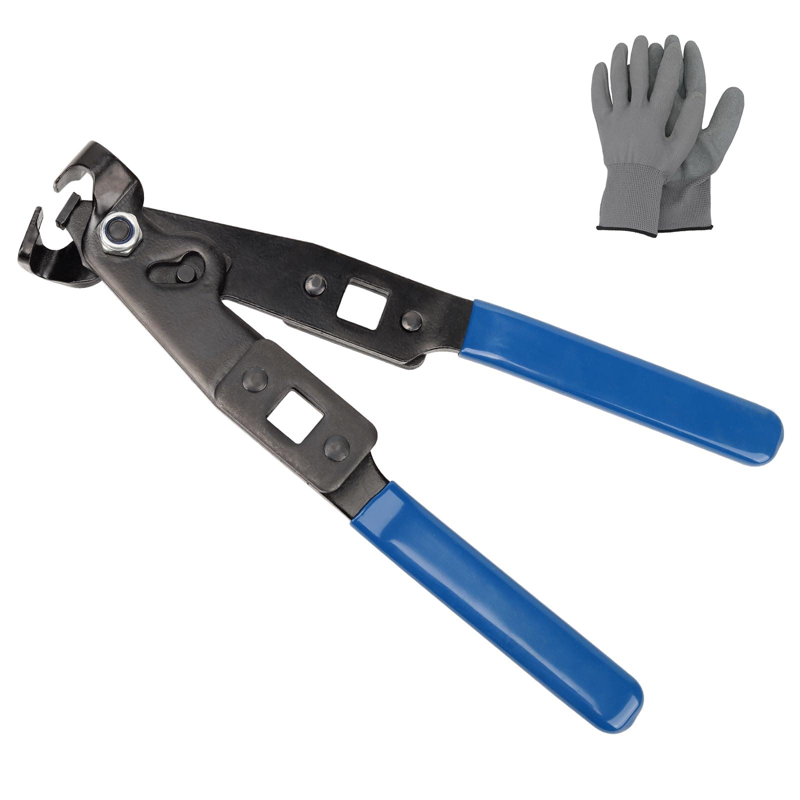 CV Axle Boot Clamp Pliers Tool with a 1/2" Torque Wrench for Ear-Type Clamp Crimping or Removal on VW, Audi, BMW, Mercedes, Honda, Mazda Vehicles