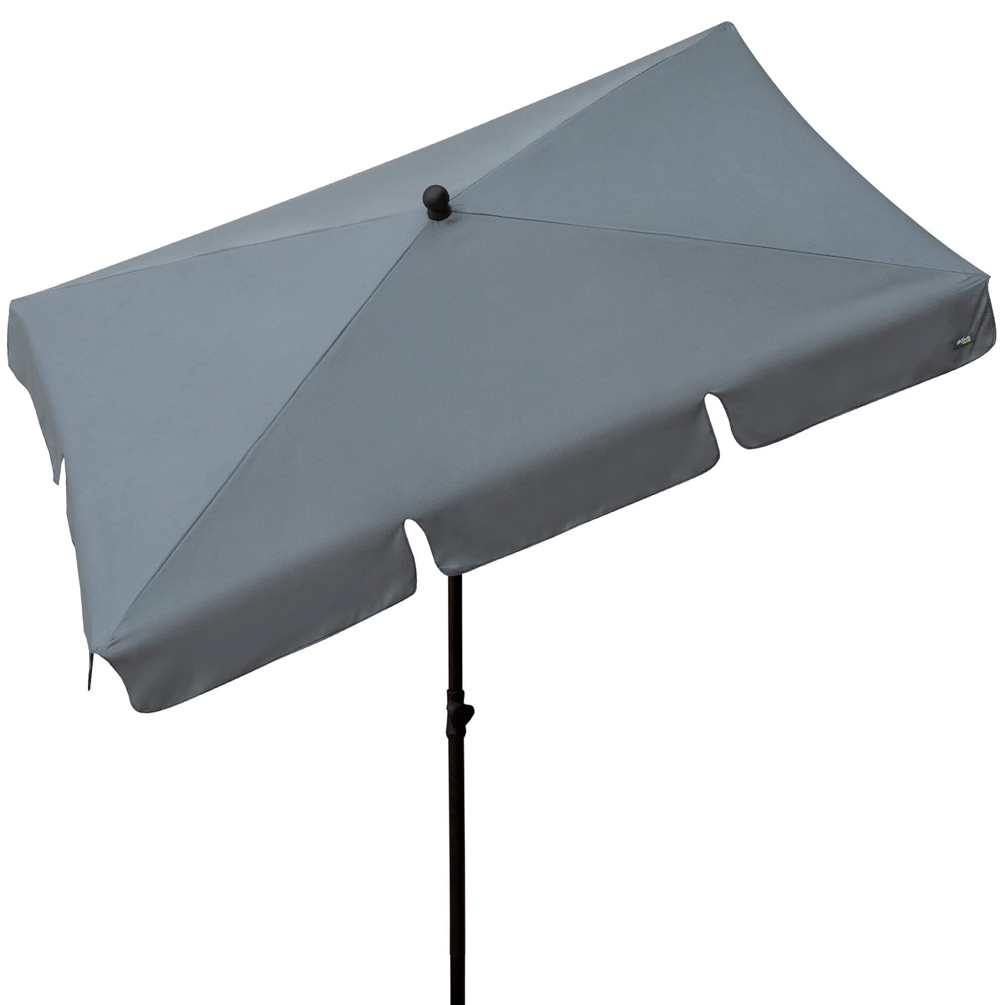 Aktive – Balcony Parasol 200 x 120 cm Rectangular and Grey (85089)