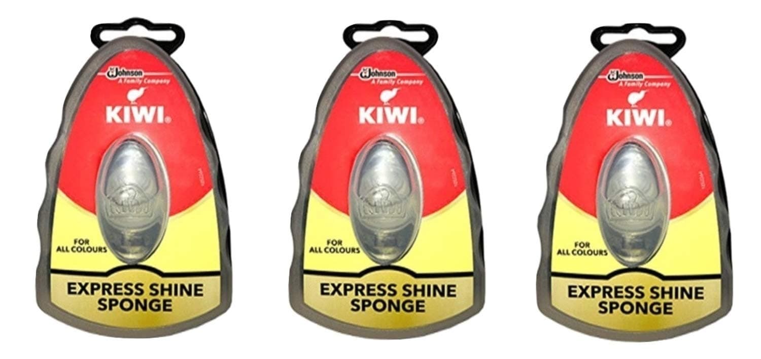 0.2 Fl. Oz x 3 Pack : Kiwi® Express Shine Sponges, Neutral (184000)