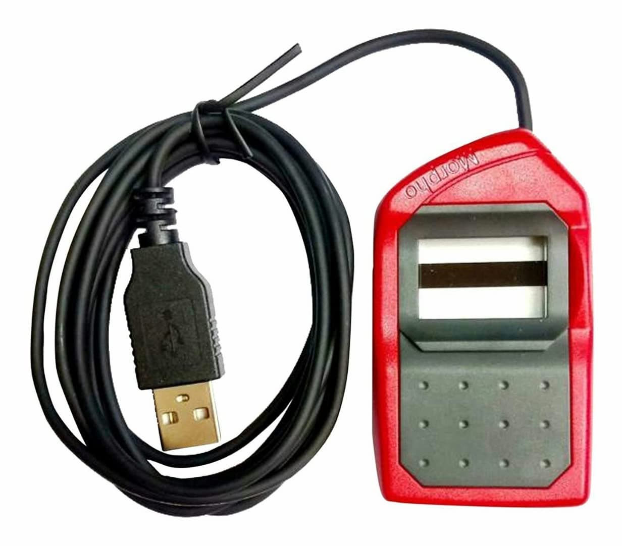 Morpho MSO-1300 E3 RDL1 Biometric Fingerprint Scanner with RD Service & Latest Version Device (Red)