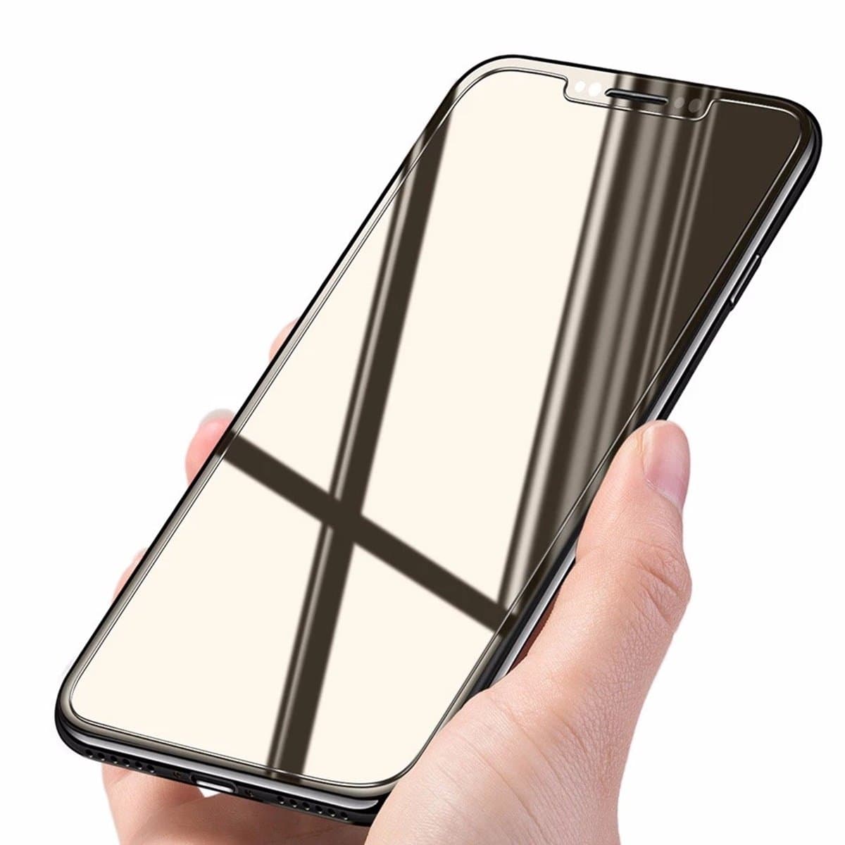 iPhone X Tempered Glass - Edge to Edge Full Coverage Screen Protector Cover 3D Curved Alloy Frame Toughened Film for Apple iPhoneX / iPhone 10 - 2 Pack