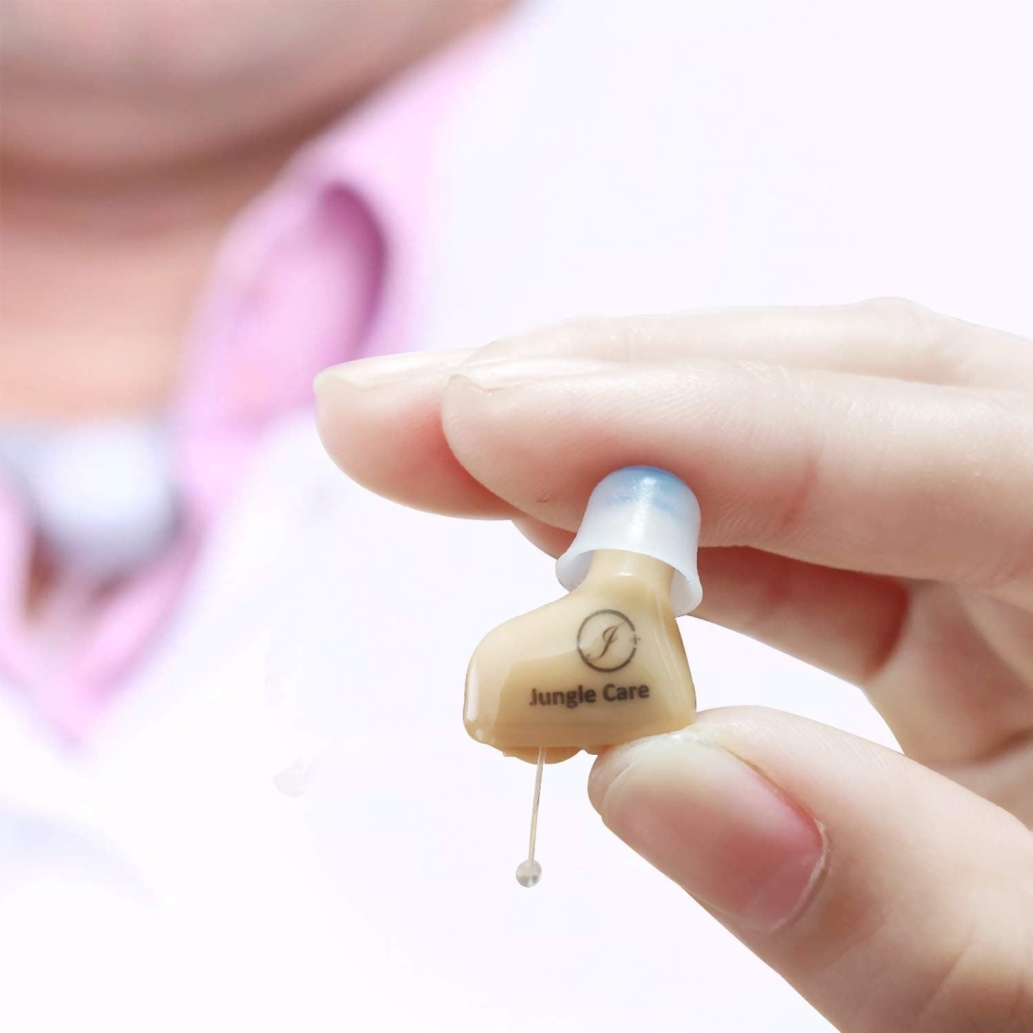 CIC Hearing Amplifier Designed by Audiologist Digital PSAP - Completely Invisible in Ear Canal, Noise Reduction, Feedback Cancellation, Personal Sound Amplifier (Left Only)