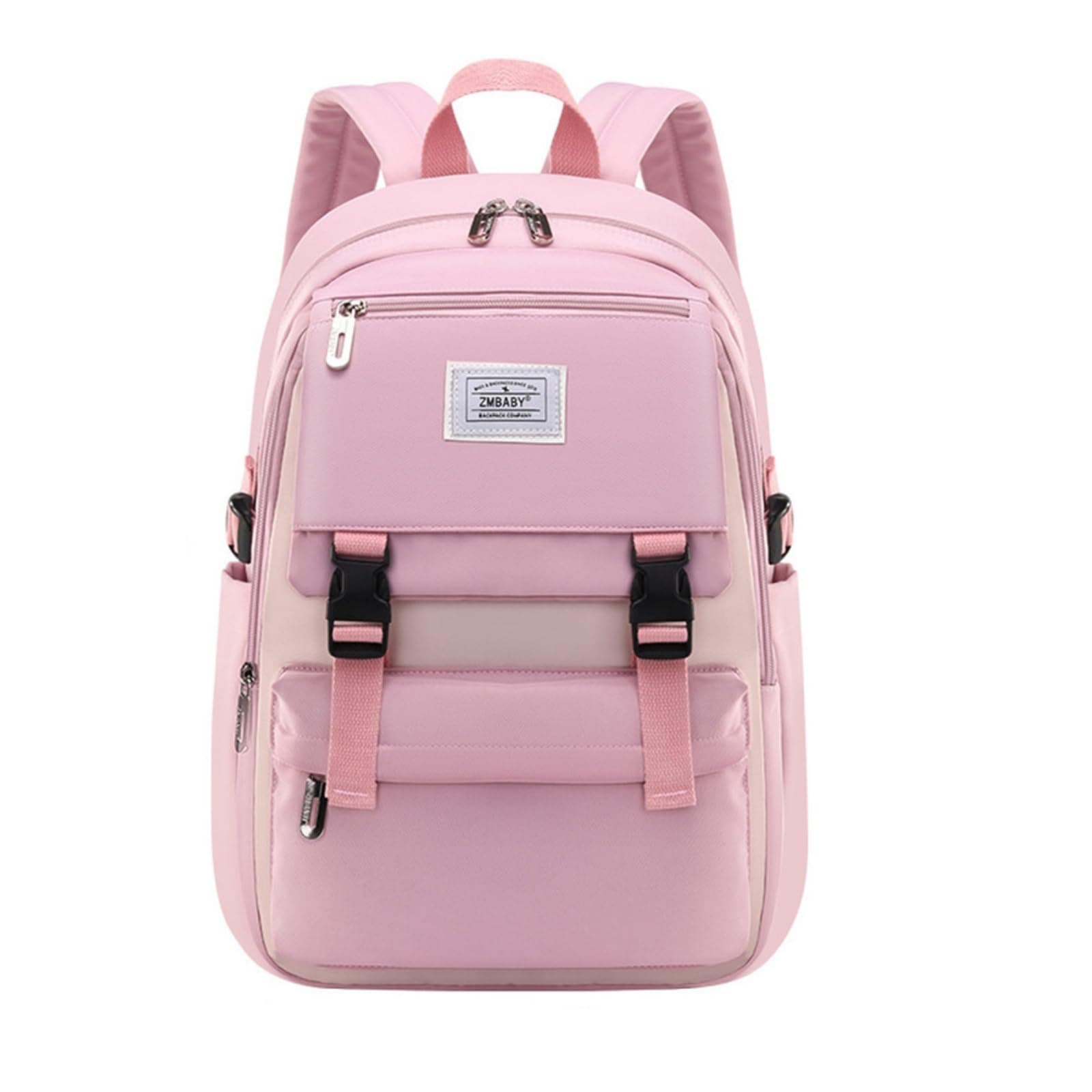 Kids Backpack Solid Color Girls Elementary Middle School Casual Daypack Lightweight Bookbag for Teens Travel Bag