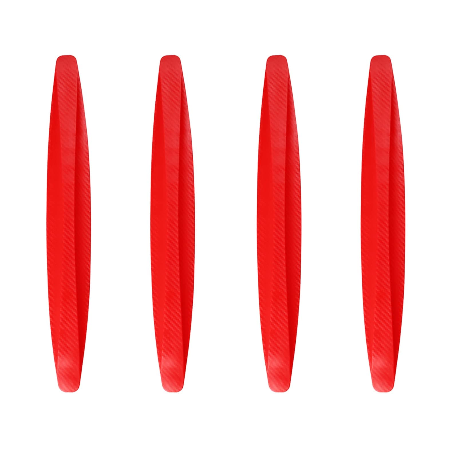 4 Packs Car Bumper Protector Strip,Front and Back Corner Bumper Guard for Car Anti Collision Strips,Universal Bumper Protector Trim Tape 40x5CM (Red)