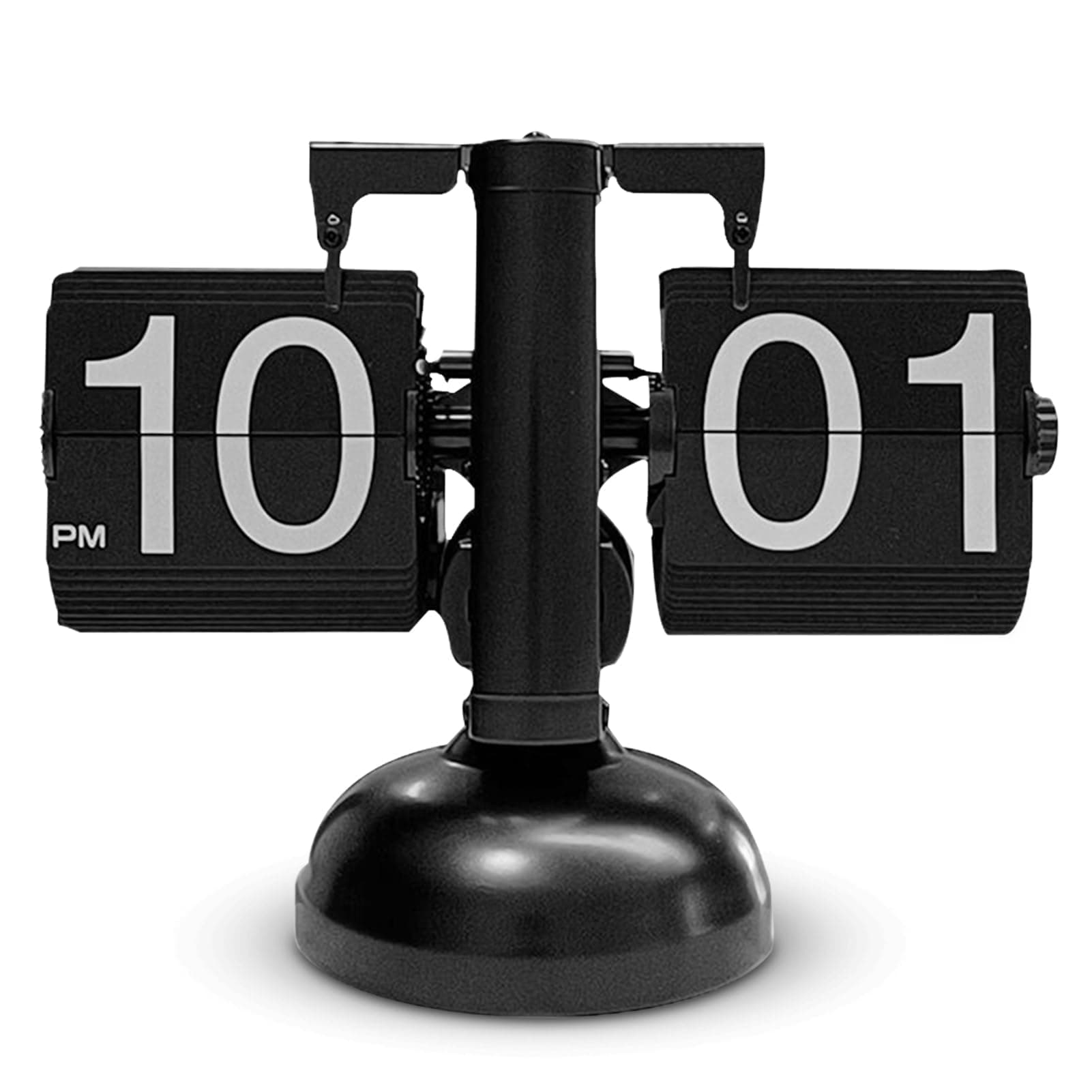 HERCHR Retro Flip Down Clock Flip Desk Clock,Retro Flip Clock Auto Pager Turning Clock Desk Clock wіth Internal Gear Flip down Clock Table Clock Battery Powered Digital Flip Down Clock Operated Clock