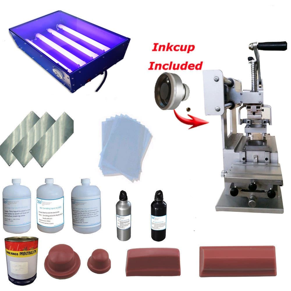 Full Set Pad Printing Kit Manual Machine Print Logo on Ball Pencil All Materials