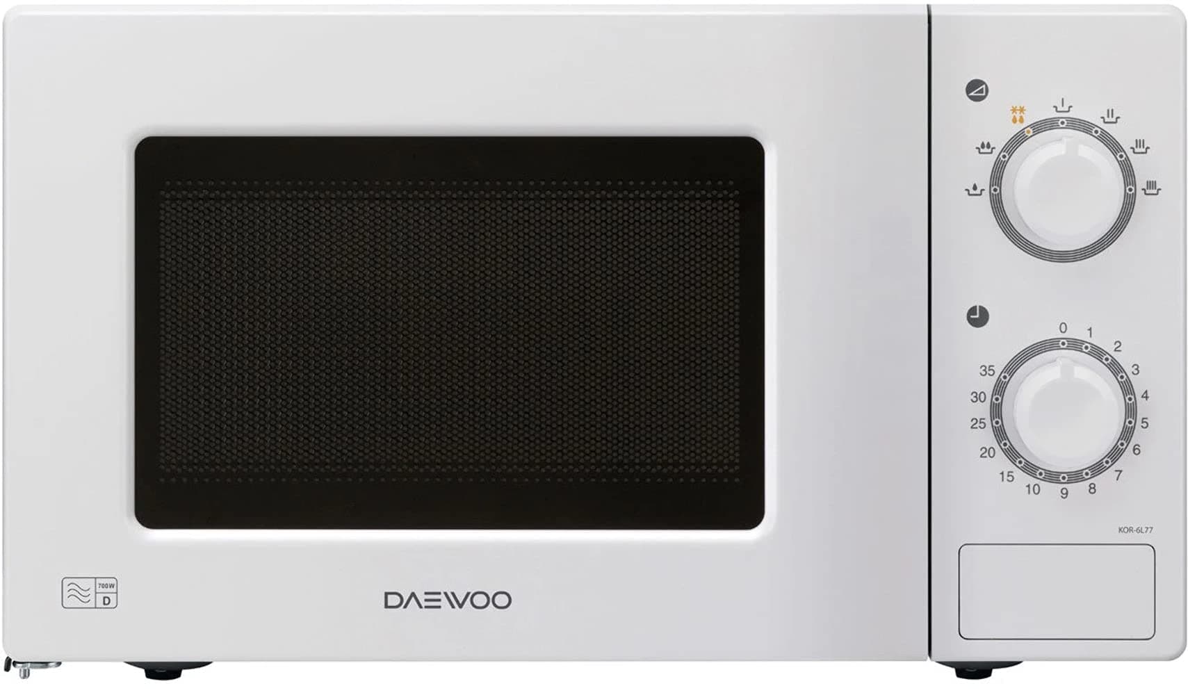 Daewoo Microwave Oven, 20 Litre, White