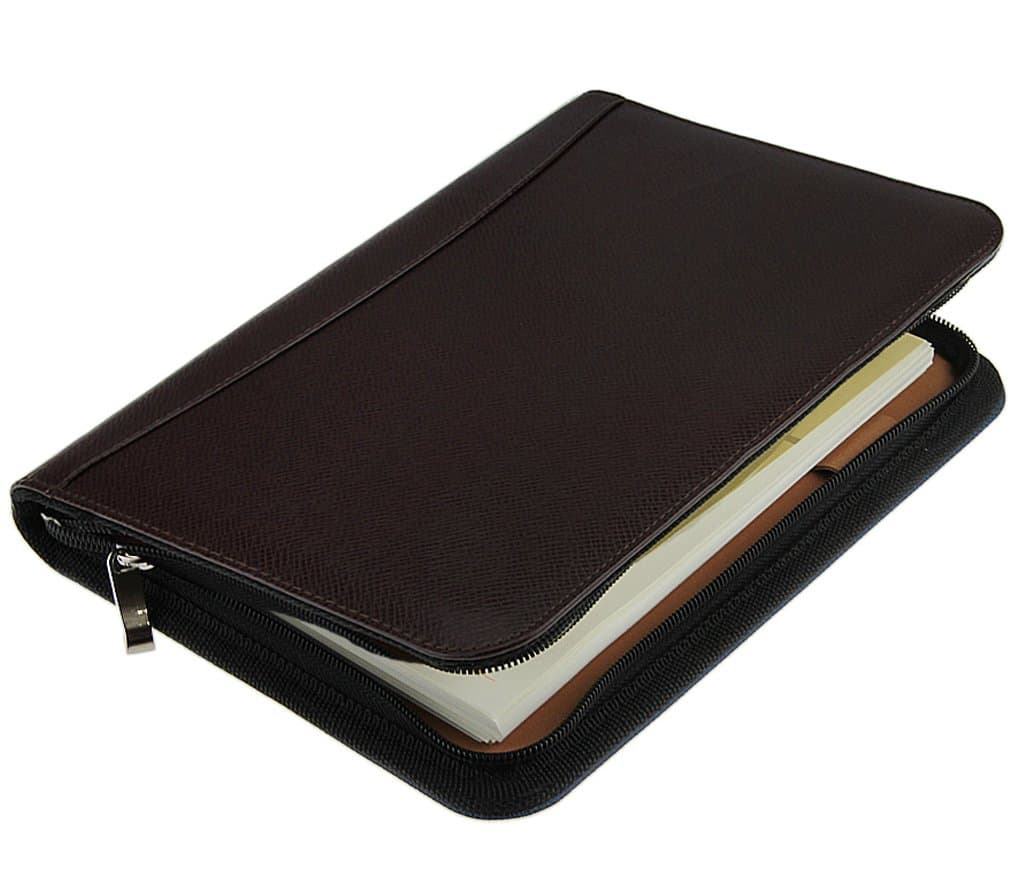 Liying® Business Multi-function Stationery Book in PU Leather A5 Notebook Memo Diaries Calculator Built-in Card Slot Manager Executive Compact Folder Wallet Zip Lock