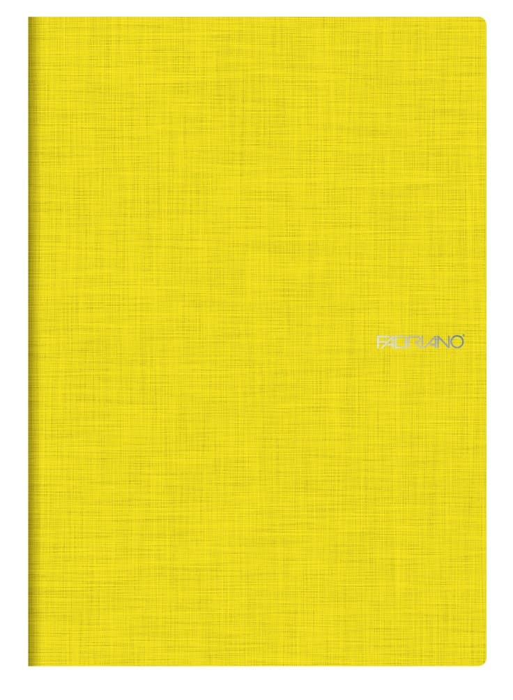 Fabriano A4 Squared Stapled Notebook - Limone Yellow (Pack of 5)