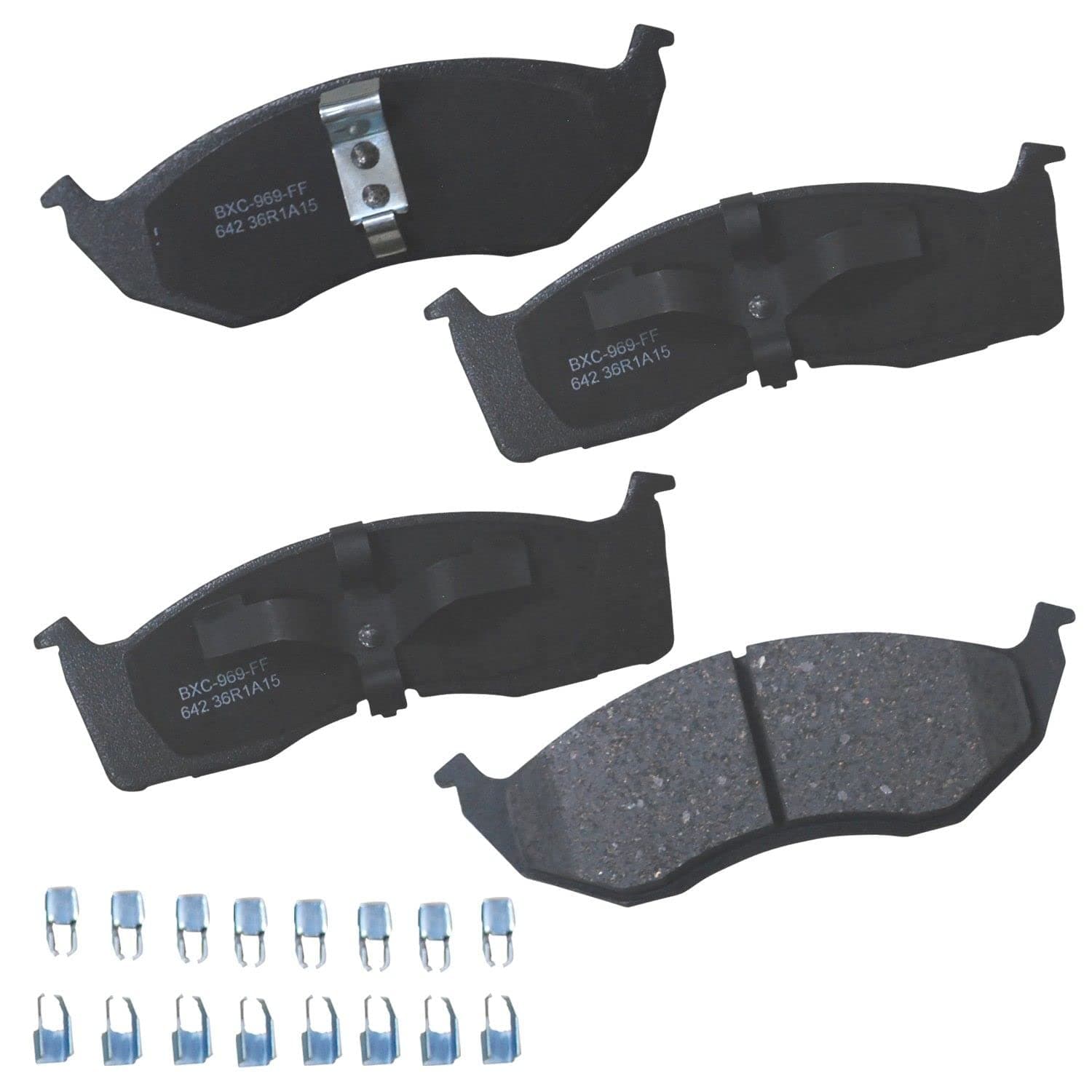 Bendix Premium SBC642 Ceramic Front Brake Pads for Chrysler Neon 1997-1995, Dodge Neon 1999-1995, Plymouth Neon 1999-1995