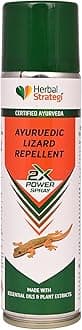 Herbal Strategi Ayurvedic Lizard Repellent Aerosol Spray - 200ml | Smarter way to Shuu Lizards away from home | 100% Herbal and Chemical free | Baby and Pet safe | Certified Ayurvedic