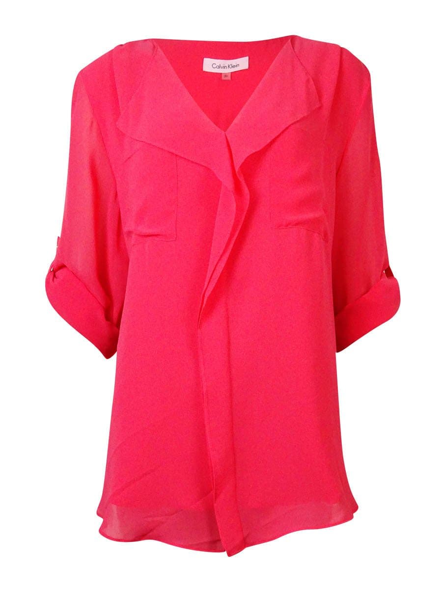 Calvin Klein Women's Ruffle Top