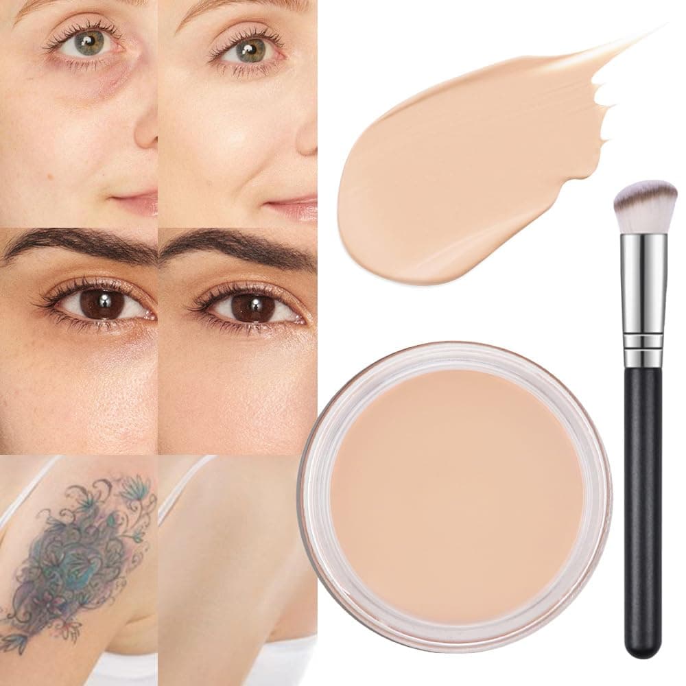 Kaely Pot Concealer Full Coverage Set, Under Eye Brightener Color Correcting ...