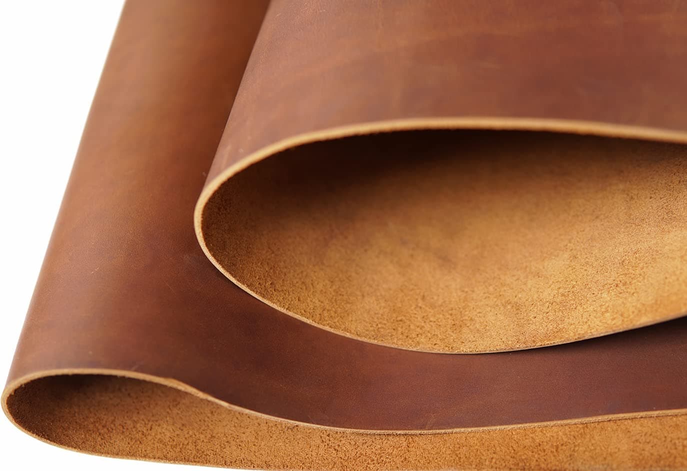 Jeereal Tooling Leather Square 2.0mm Thick Finished Full Grain Cowhide Leather Crafts Tooling Sewing Hobby Workshop Crafting Leather Accessories 12"X12" QYBBTL