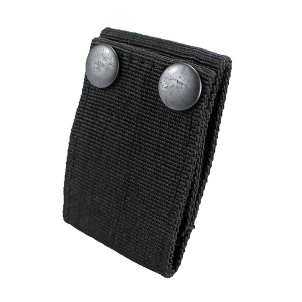 Handcuff Case Nylon Hand Cuff Strap Holder Safety Snap Closure 2.25" Duty Belts (Black)