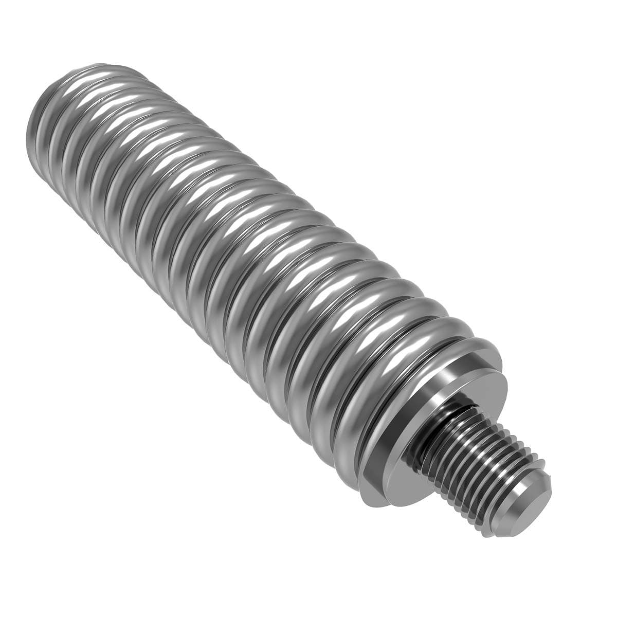 Ancable SS-3H CB Antenna Spring Mount for Car CB Radio Antenna, 0.3FT Heavy Duty Stainless Steel Radio Antenna Spring Mount 3/8" - 24 Threads for Antennas Up to 60" Long