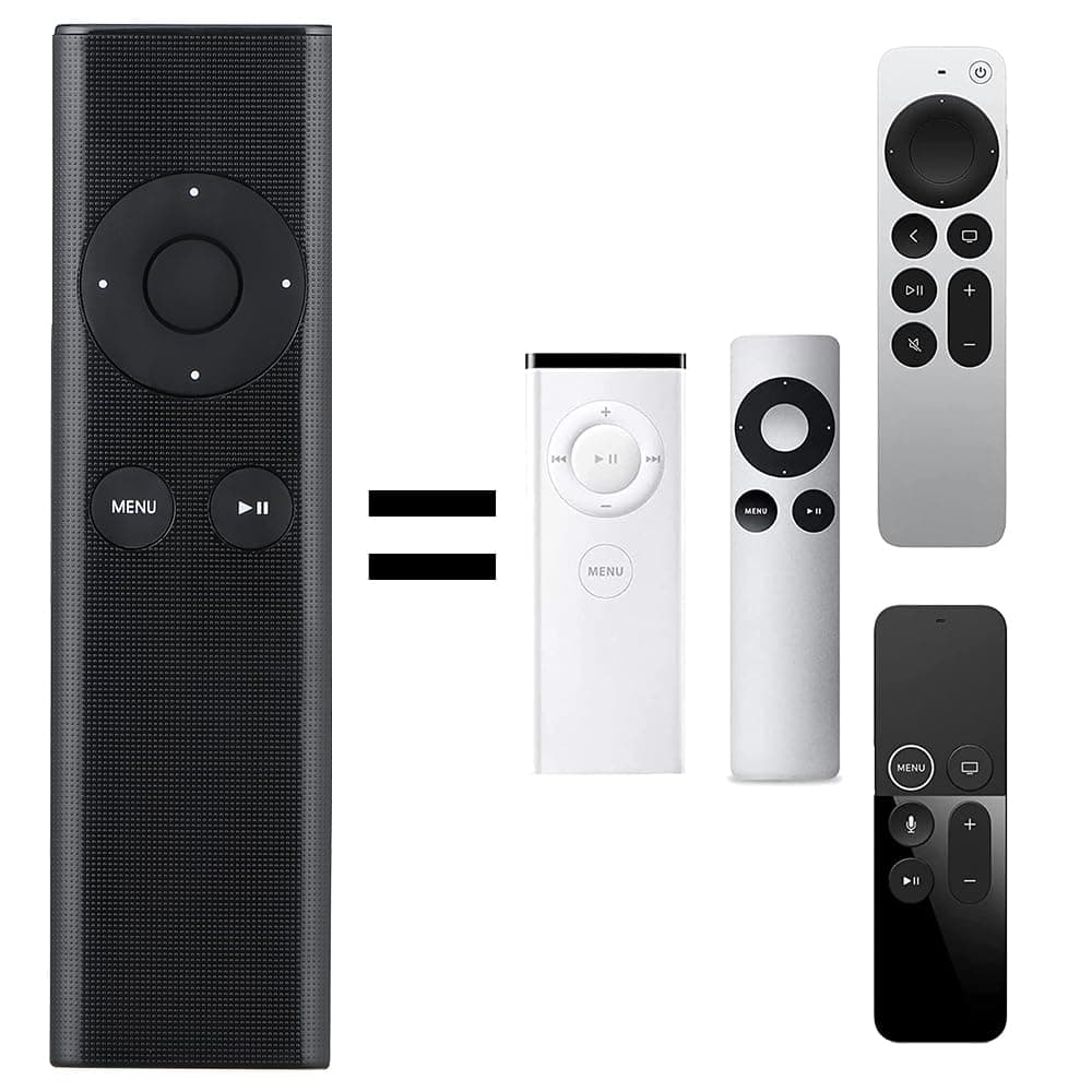 Remote Control Compatible with Apple TV 4K HD, Fit for Apple TV 1st 2nd 3rd 4th 5th Generation, for Apple TV2 TV3 Box Mac MacBook iPhone iPad, for Apple MC377LL/A A2169 A1842 A1625 A1427 A1469