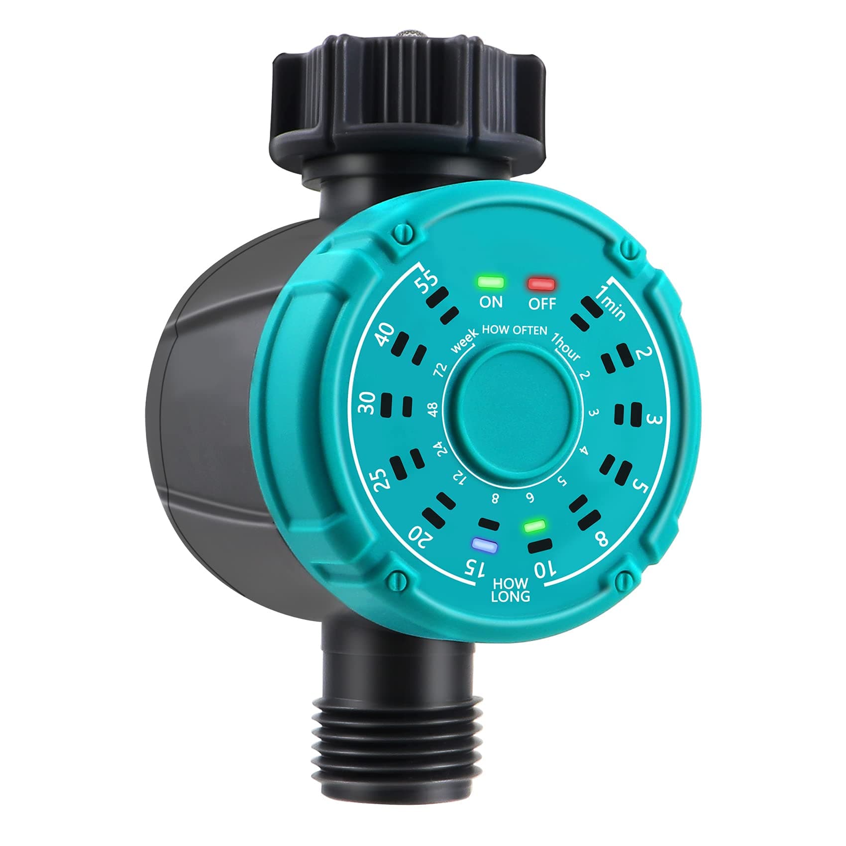 Sprinkler Timer, Programmable Water Timer with Single-Outlet, One Touch Setup Automatic Irrigation System Hose Faucet Timer, Digital Waterproof Watering Timer for Garden Lawns Plants